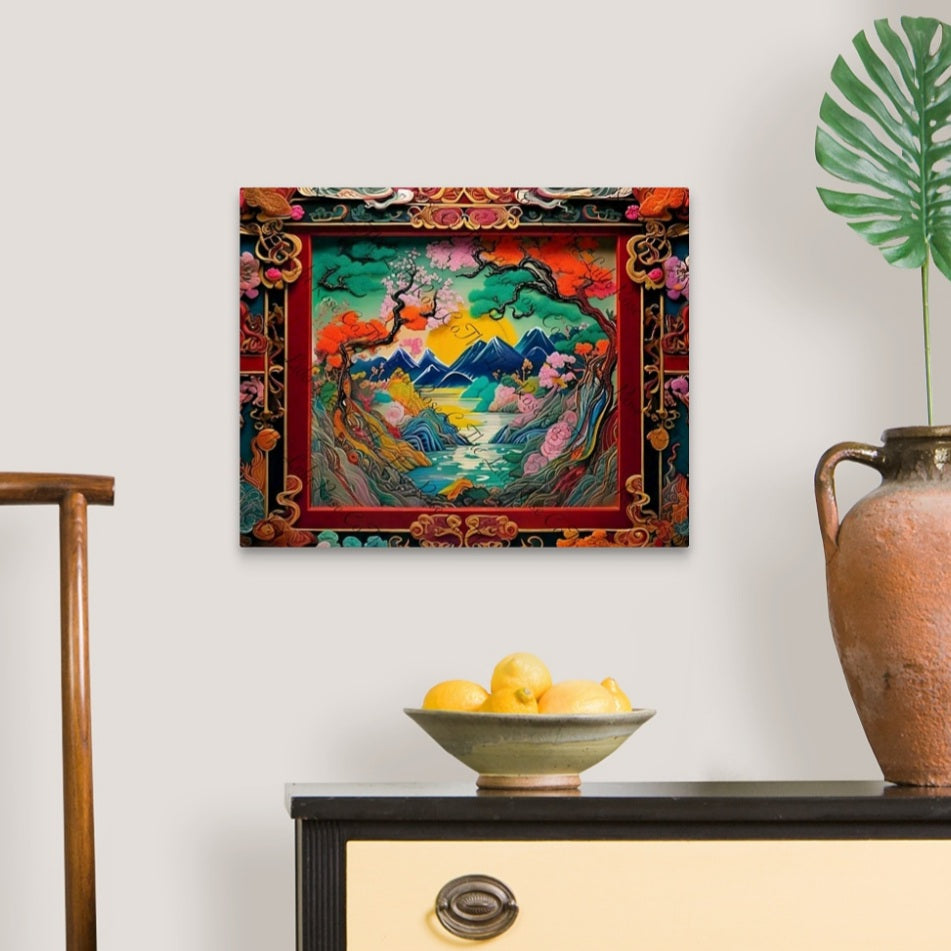"Mythical Landscapes of The Far East"- Canvas Wall Art